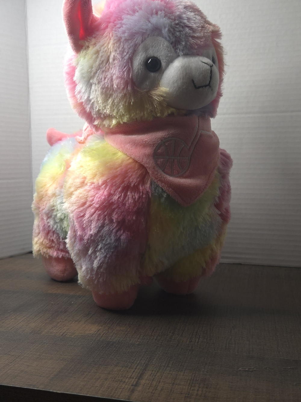 FOCO NBA Official Licensed Rainbow Tie-Dye Llama Plush Stuffed Animal NWT